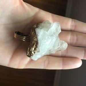 SALE Large Himalayan quartz ring. Adjustable. ✨✨✨